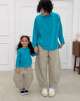 Little Foxx – Double Neck (Turquoise) Tee Mom