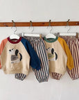 Little Foxx – Puppy Color Block Top & Bottom Set