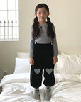 Little Foxx – Ribbed Love Jogger Pants