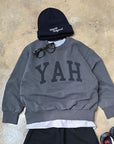 Little Foxx – Yes Sweatshirt-Charcoal