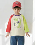 Little Foxx – Dinosaur Colorblock Raglan Tee
