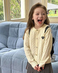 Little Foxx – Heart Embroidery Cardigan