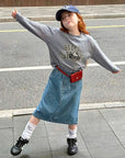 Little Foxx – Retro Long Denim Skirt