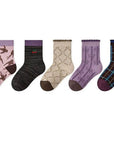 Little Foxx – Purple Ribbon Cherry Socks Set