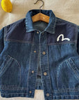 Little Foxx – Alphabet Colorblock Denim Jacket