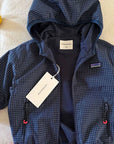 Little Foxx – Navy Check Hooded Jacket