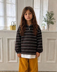 Little Foxx – Striped Collar Tee