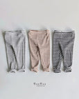 Little Foxx – Striped Ribbed Leggings