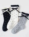 Little Foxx – Color Block Ribbon Dot Socks