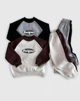 Little Foxx – Hope Color-block Fleece-lined Top & Bottom Set