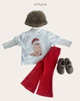 Little Foxx – Merry Cat Peach Tee