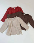 Ribbed Cardigan von Mimi Market – Strickjacke für Kinder aus Korea