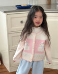 Snowman Knit Cardigan von Ninibello – Strickjacke für Kinder aus Korea