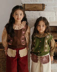 Verte Fleur Knit Vest von Oren – Jacke für Kinder aus Korea