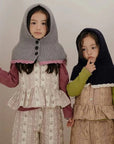Color Block Cape Balaclava von Oren – Mütze für Kinder aus Korea