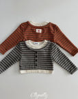 Little Foxx – Latte Striped Top