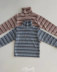 Little Foxx – Snow Warmer Mock Neck Tee (Striped)