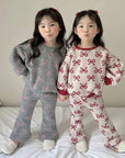 Little Foxx – Cutie Ribbon Bootcut Pants Set (Double Fleece)