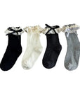 Little Foxx – Cream Lace Ribbon Socks