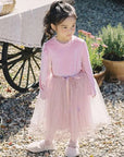 Little Foxx – Velvet Glitter Mesh Dress