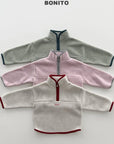 Little Foxx – Cotton Candy Color Contrast Half Zip-up