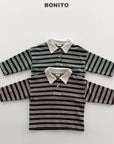 Little Foxx – Striped Choco Polo Tee