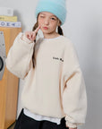 Quilted Bear Fleece Sweatshirt