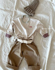 Waist Cotton Pants