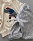 Let’s Go Sweatshirt – Verspielter Look mit Bouclé-Stickerei