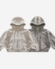 2-Way Sweat Hood Zip-up