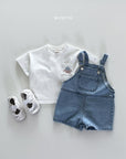 Panel Denim Overalls