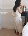 Crinkle Cotton Pants