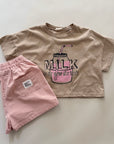 Milk Strawdrink T-Shirt – Cooles Print-Shirt mit Retro-Charme