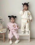 You Smile Fleece Top Bottom Set