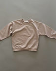 Beiges Sweatshirt – Lockerer Pullover aus weicher Baumwolle.