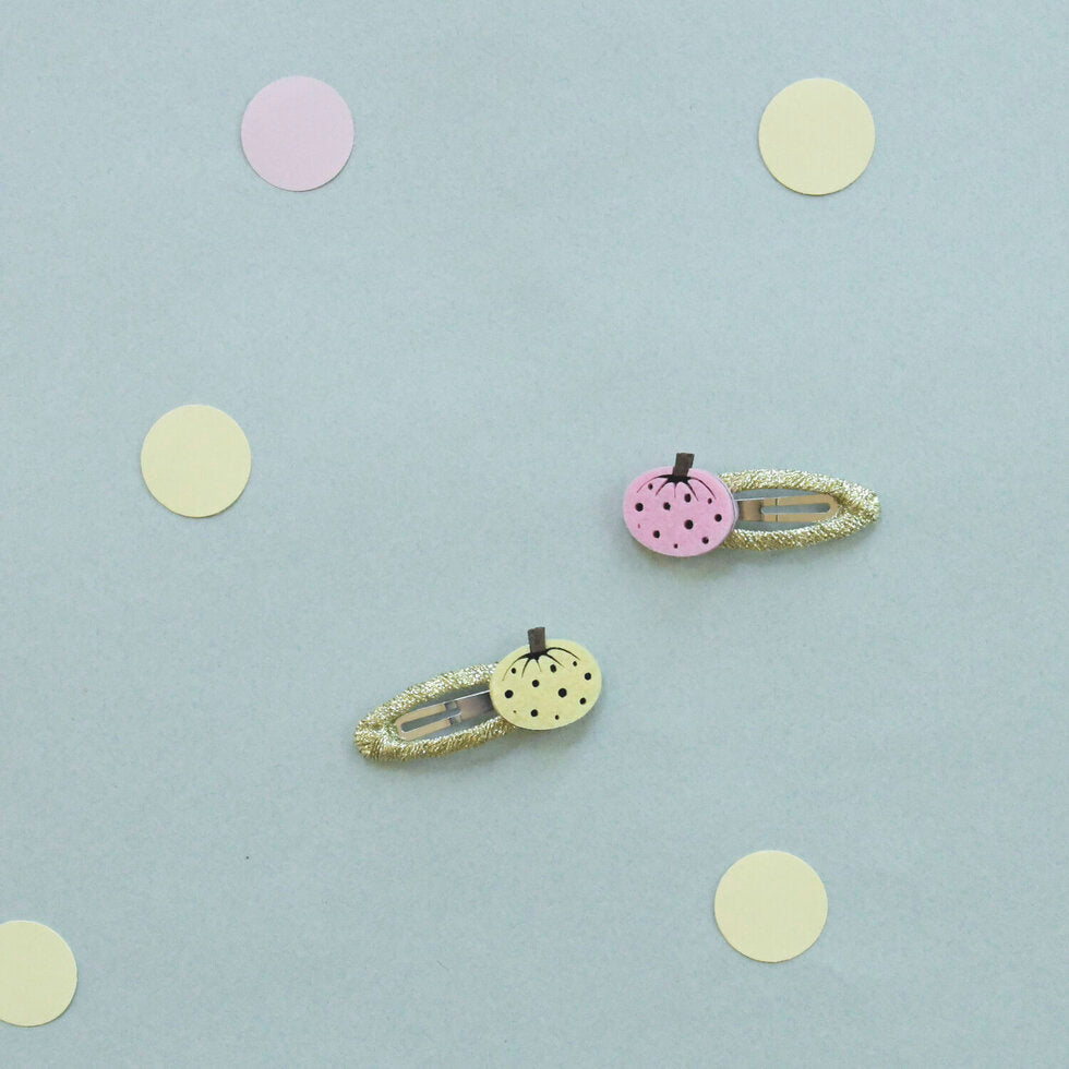 Spotty Pumpkin Clips