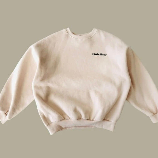 Quilted Bear Fleece Sweatshirt