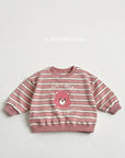 Happy Bear Stripe Sweatshirt