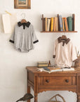 (Bebe) Choco Chip Collar Romper