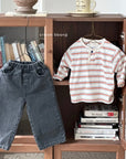 Henley Stripe Tee