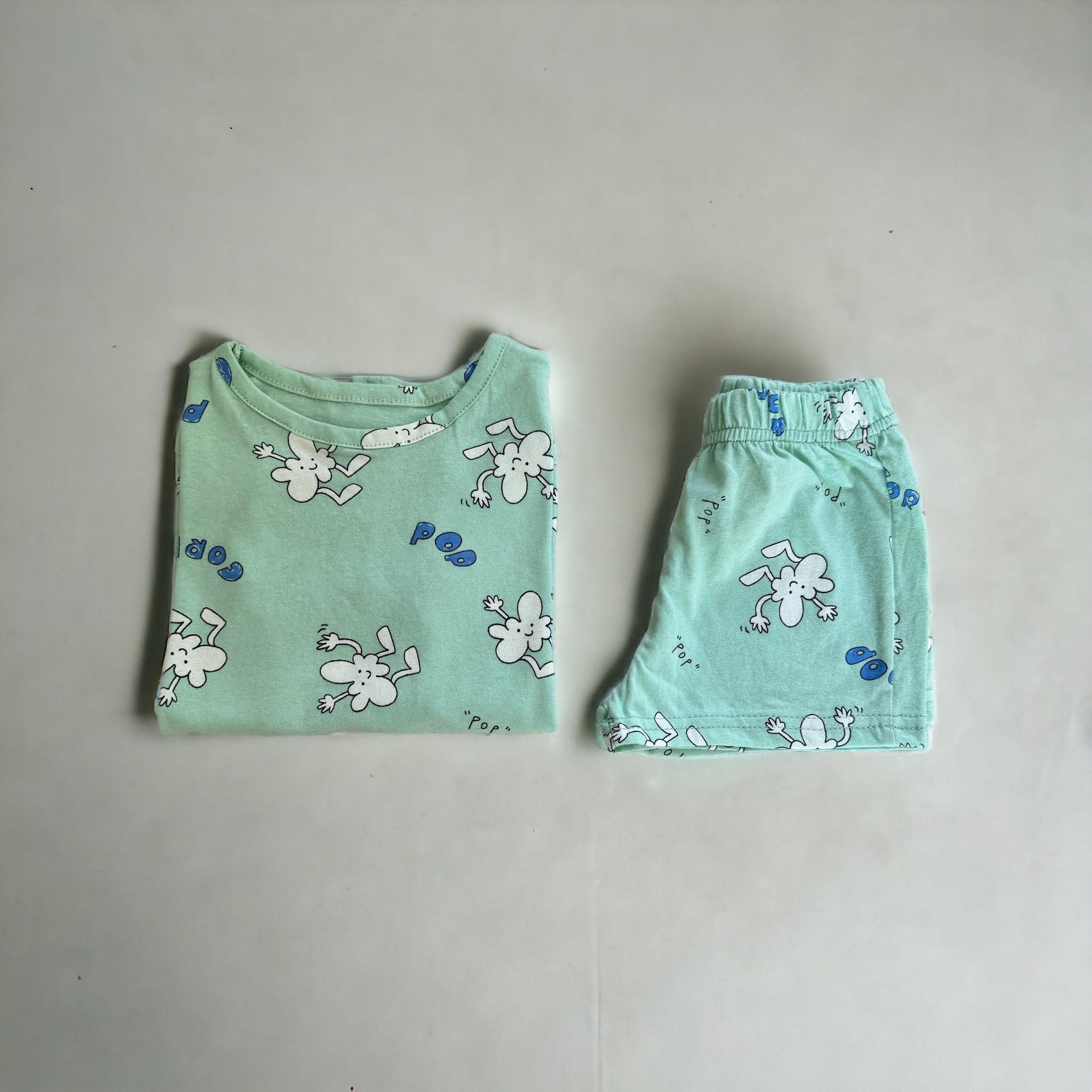 Pop Pop Set – Two-piece set with a cheerful popcorn print