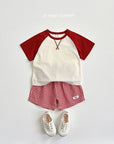 V-Stitch Raglan Tee