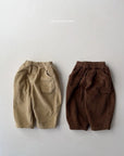 Corduroy Brushed Baggy Pants