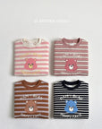 Happy Bear Stripe Sweatshirt