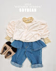 Wide Skirt Denim Pants