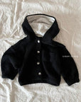 Hooded Knit Cardigan