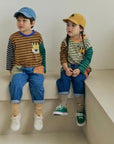 Stretch Color Block Pocket Pants