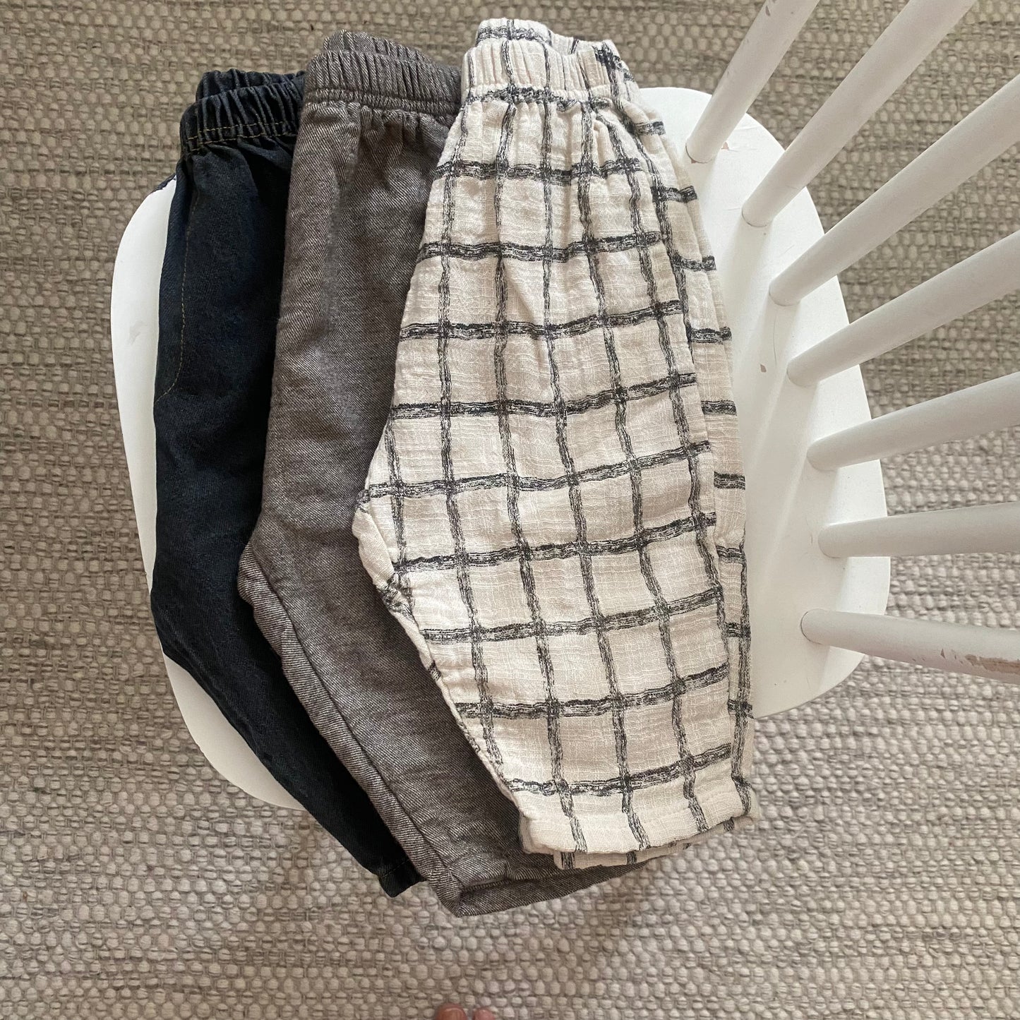 Pie Pants - Check Charcoal