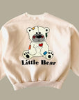 Quilted Bear Fleece Sweatshirt