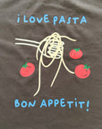 Bon Appetito T-Shirt – Statement-Shirt mit Pasta-Print
